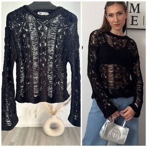 Zara Open Knit Sweater